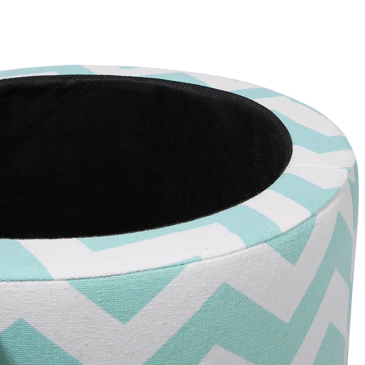POUF Tunica 35/35/30 cm - Grün, Naturmaterialen/Textil (35/30/35cm) - Beliani