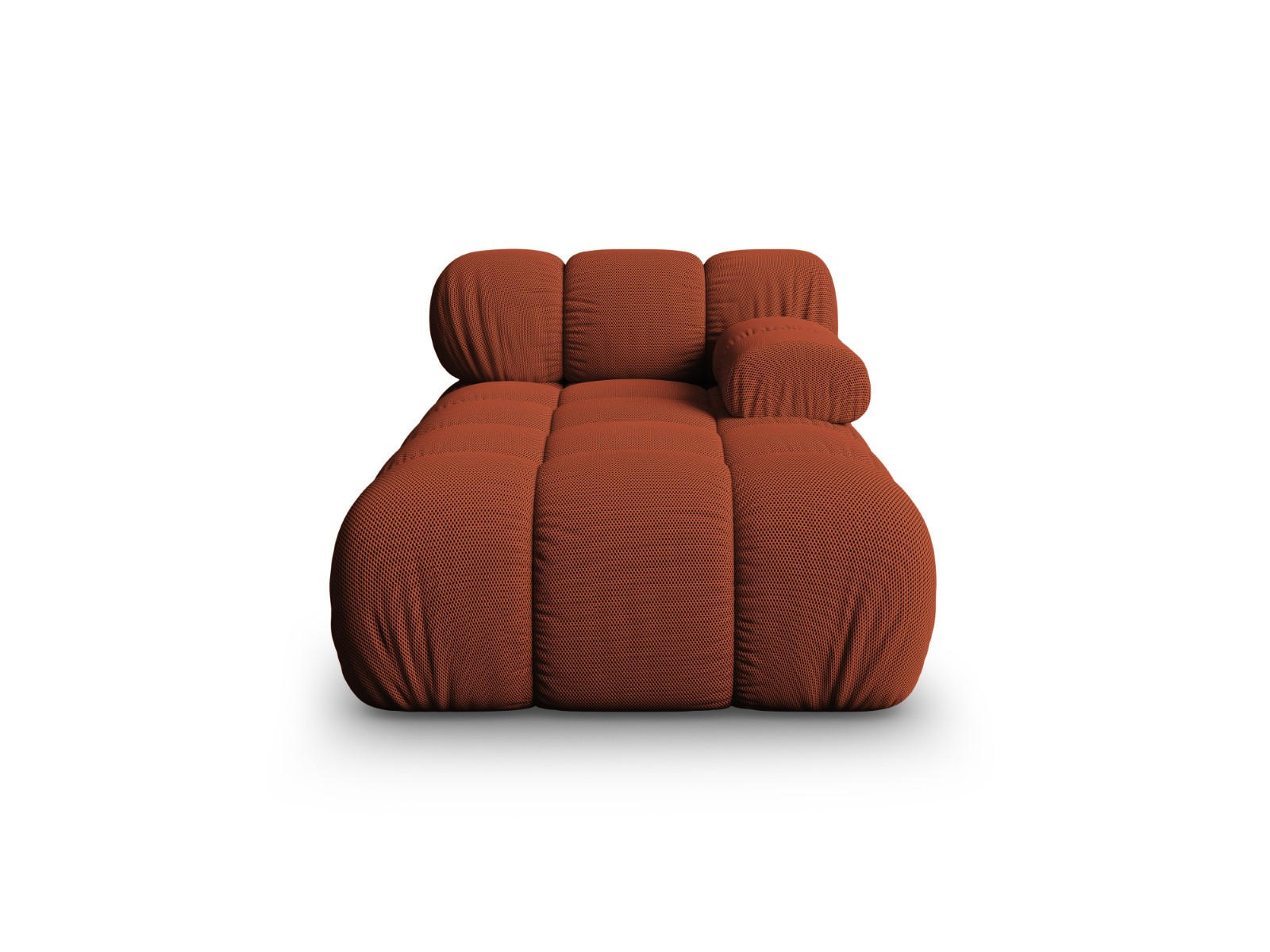 CHAISELONGUE rechts Bellis aus 3D-Stoff ziegelstein - Orange, Textil (94/70/155cm) - Micadoni