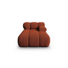 CHAISELONGUE rechts Bellis aus 3D-Stoff ziegelstein - Orange, Textil (94/70/155cm) - Micadoni