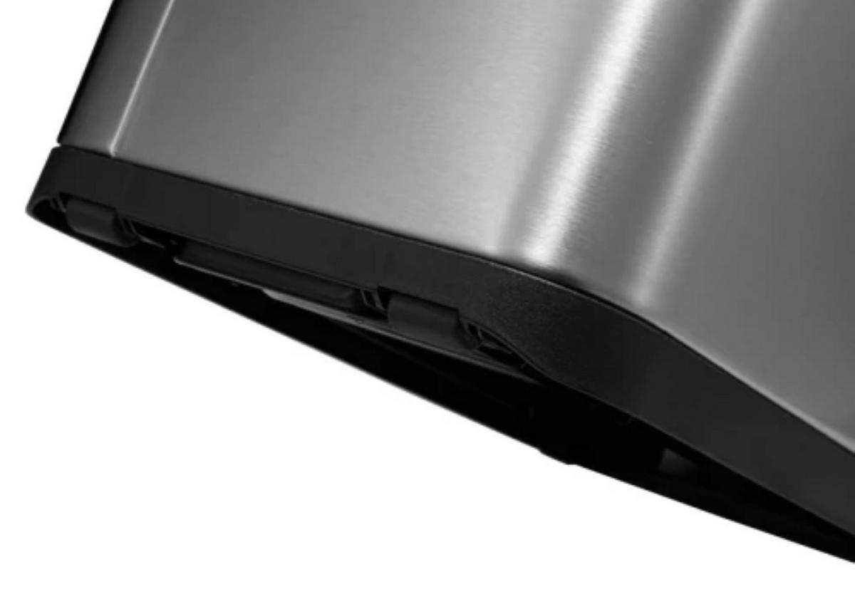 MÜLLEIMER Aus Gebürstetem Edelstahl 40 Liter 2 KunststoffInneneimern Silber - Silberfarben, Metall (27.5/66/53.2cm) - PROREGAL