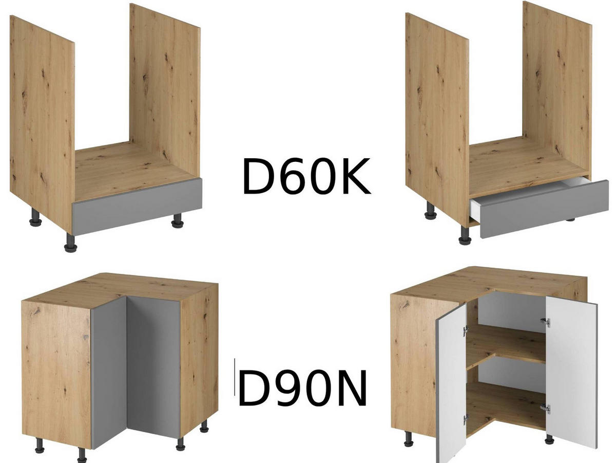 WINKELKÜCHE 330 x 210 cm Langen K53-M330 in Beige/Matt - Beige, Holz (330/212/210cm)