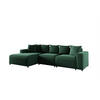ECKSOFA Megan In Salvador - Dunkelgrün, Holzwerkstoff/Textil (331/165cm) - Fun Möbel