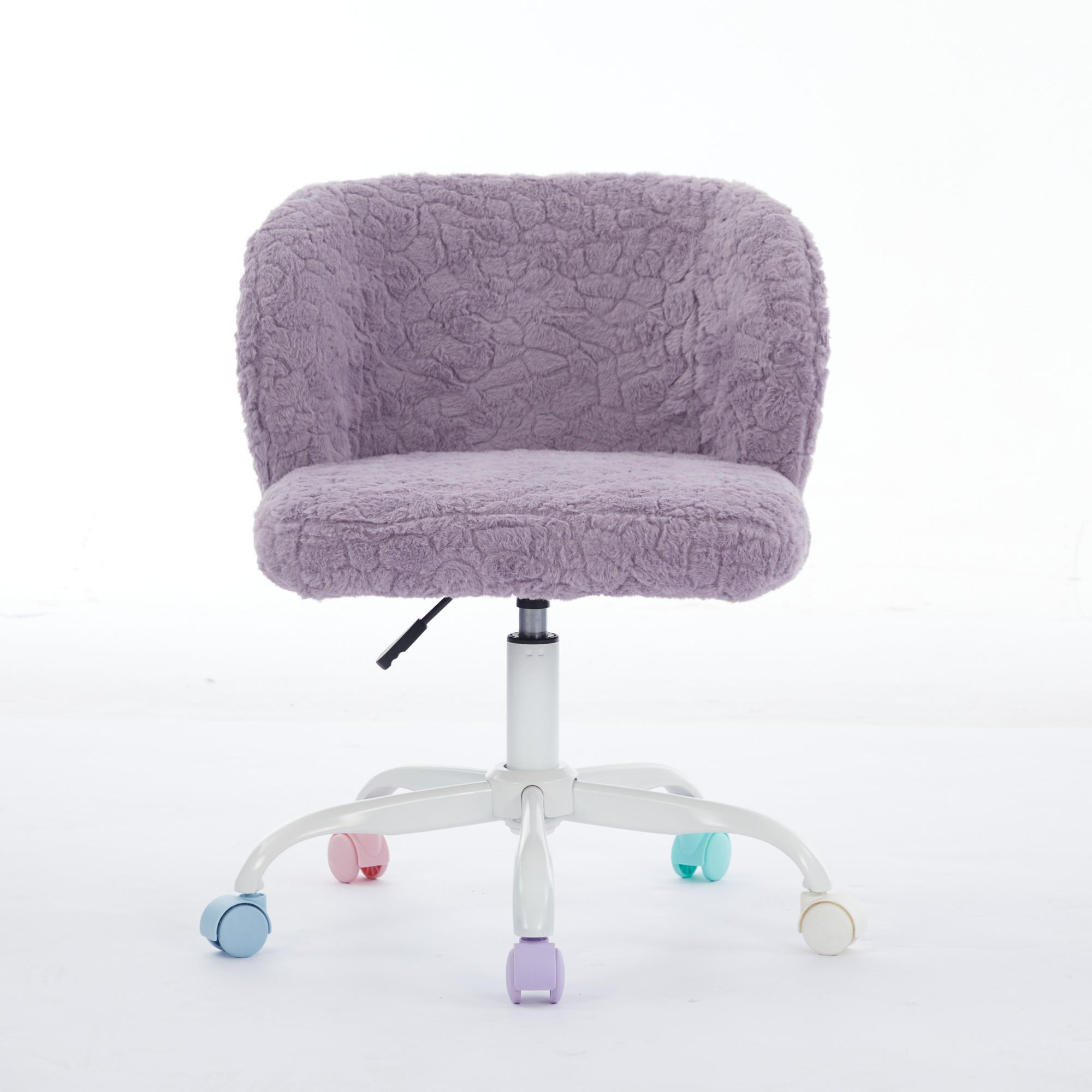 SCHREIBTISCHSTUHL Violett Drehbar Höhenverstellbar - Lila, Metall (55/81/57cm) - PANGIVO