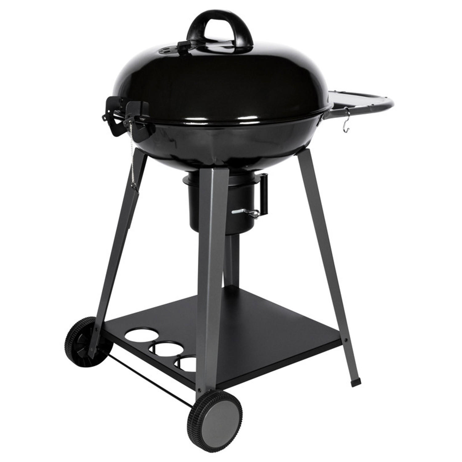 HOLZKOHLEGRILL Yutan Schwarz - Schwarz, Metall (64/103.5/92.5cm)