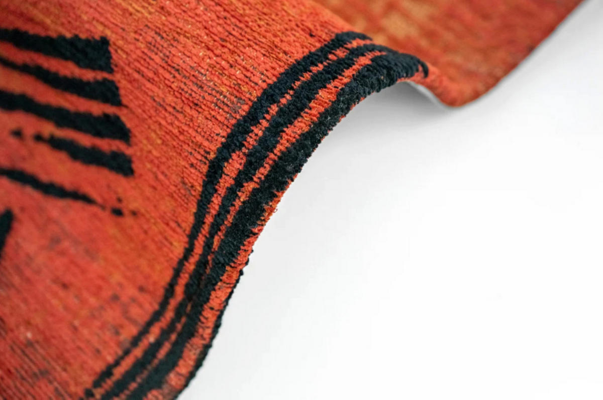 TEPPICH modern Flachgewebe KATANA Orange 240 x 340 cm - Orange, Textil (240/340cm) - Novatrend