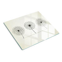 GLASPLATTE 60x52 cm Löwenzahn - Beige, Glas (60/0.4/52cm) - TULUP