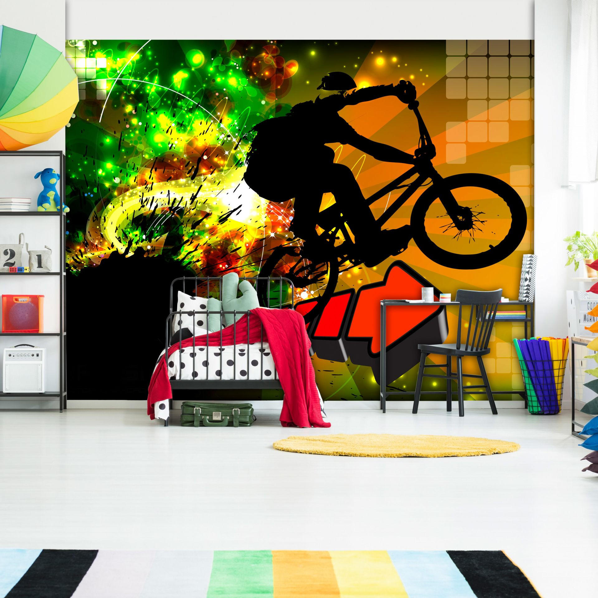 SELBSTKLEBENDE FOTOTAPETE Bunt 98/70 cm - Multicolor, Kunststoff/Textil (98/1cm) - KUNSTLOFT