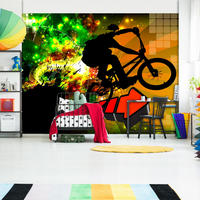 SELBSTKLEBENDE FOTOTAPETE Bunt 98/70 cm - Multicolor, Kunststoff/Textil (98/1cm) - KUNSTLOFT