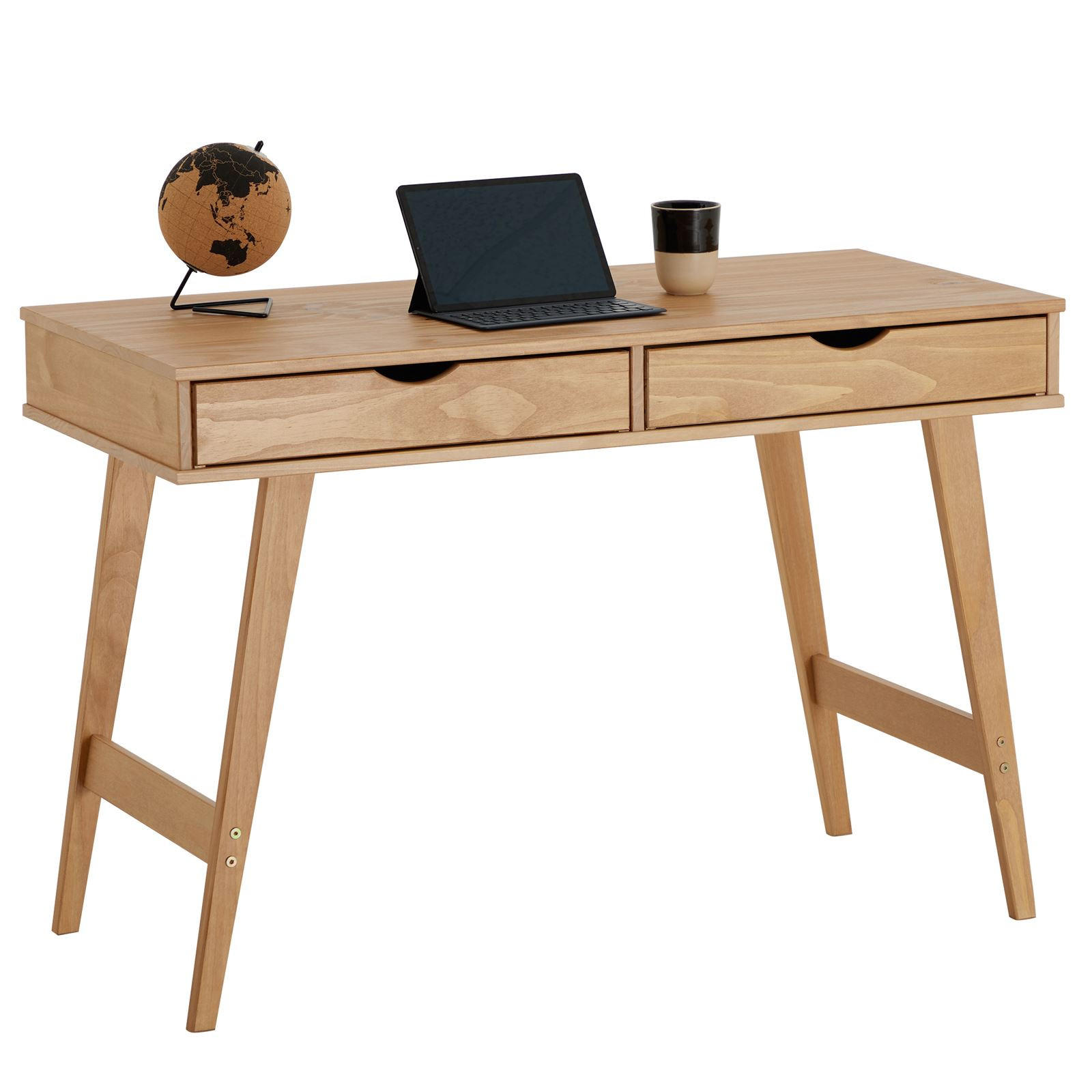 SCHREIBTISCH MILO braun - Braun, Holz (50/110/75cm) - IDIMEX