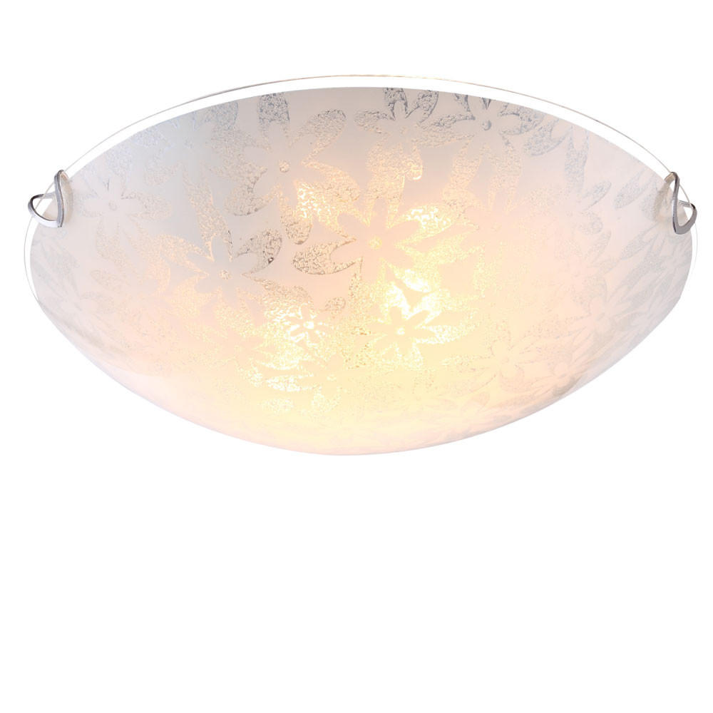 LED DECKENLEUCHTE Tornado Weiß Opal - Weiß, Glas (30/30/10cm) - Globo Lighting