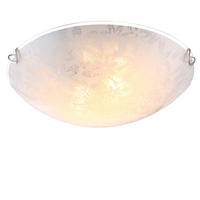 LED DECKENLEUCHTE Tornado Weiß Opal - Weiß, Glas (30/30/10cm) - Globo Lighting