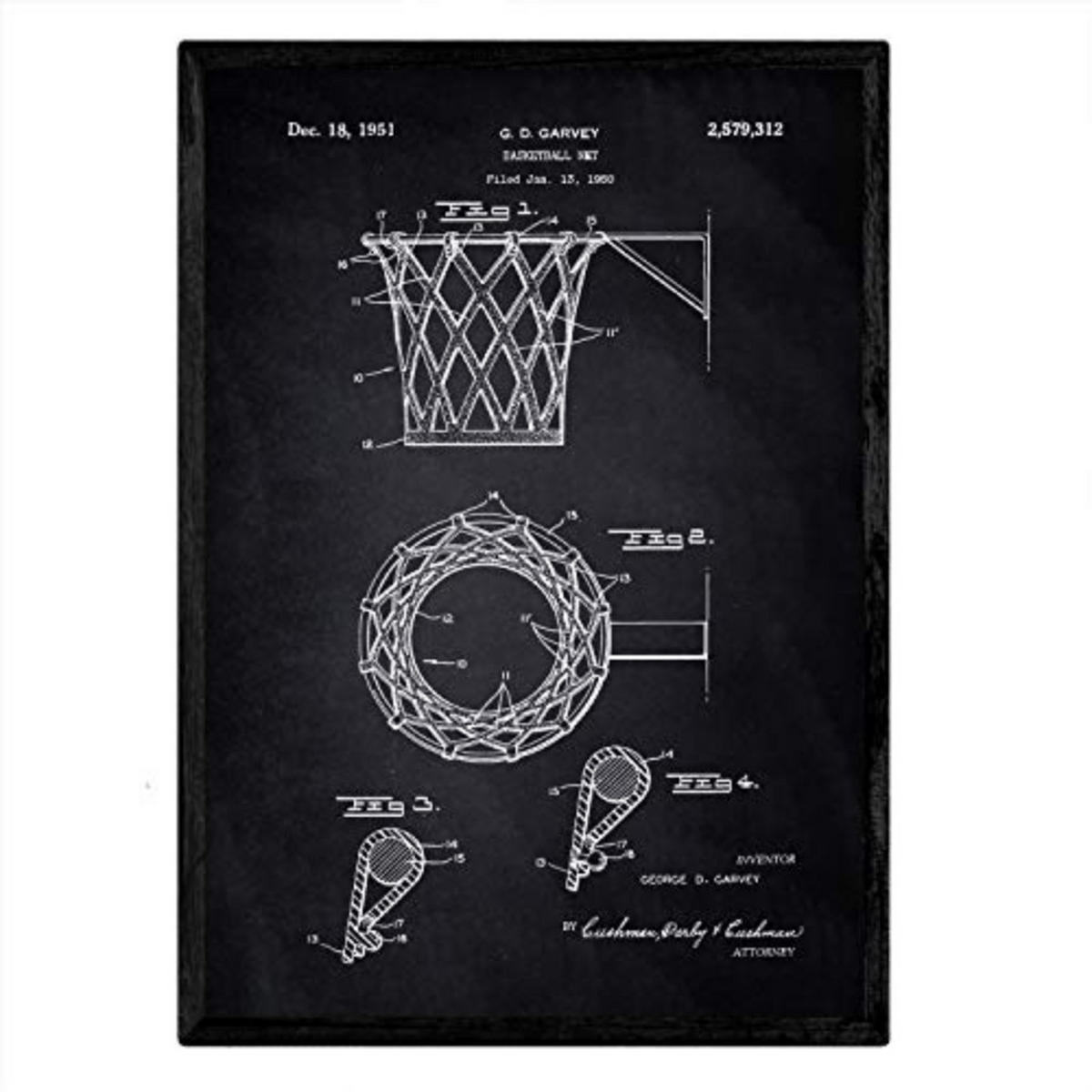 POSTER Patent Gitterkorb A3 Rahmenlos - Klar, Papier (29.7/5/42cm) - Nacnic