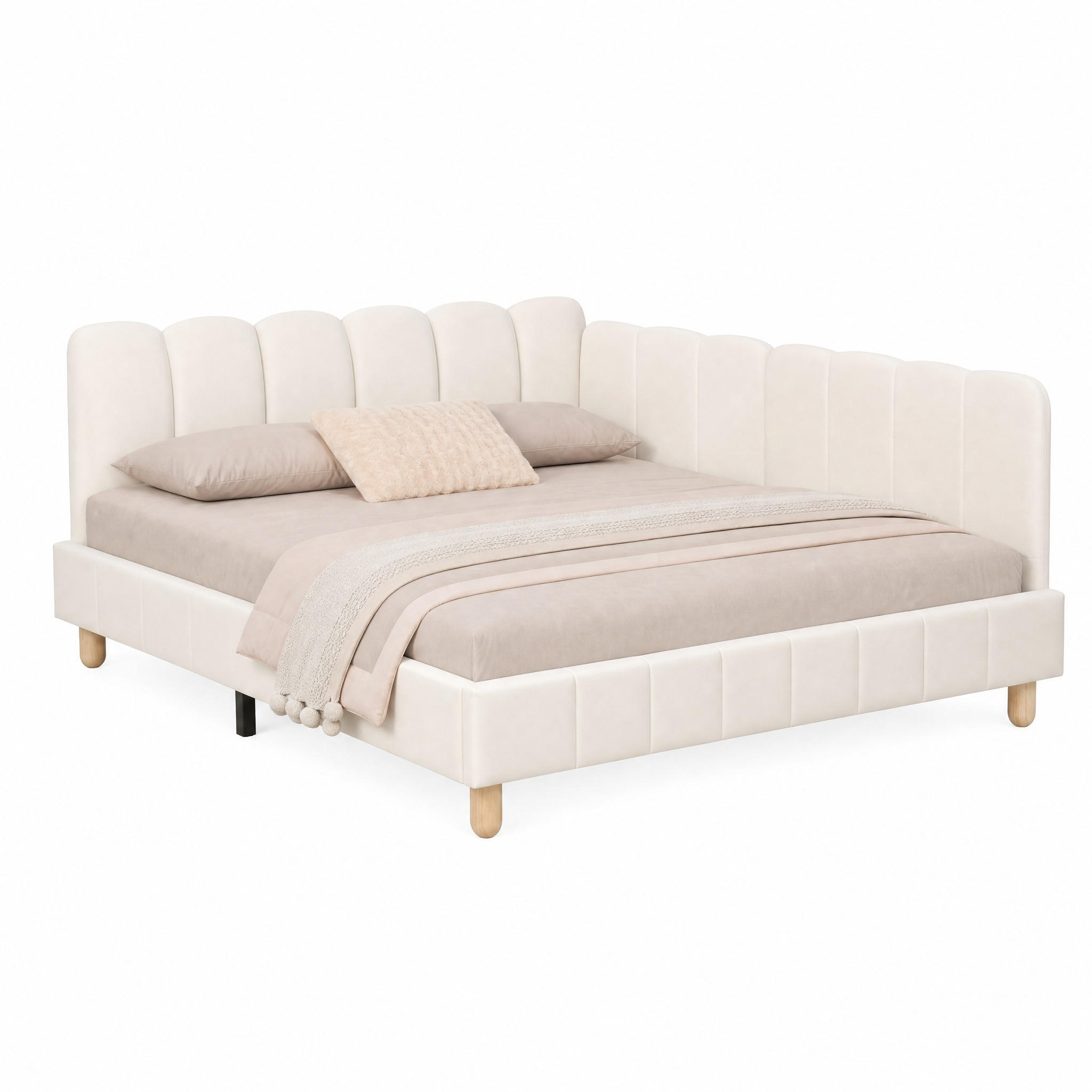 Meubliv Kinderbett Beige 140x200 cm