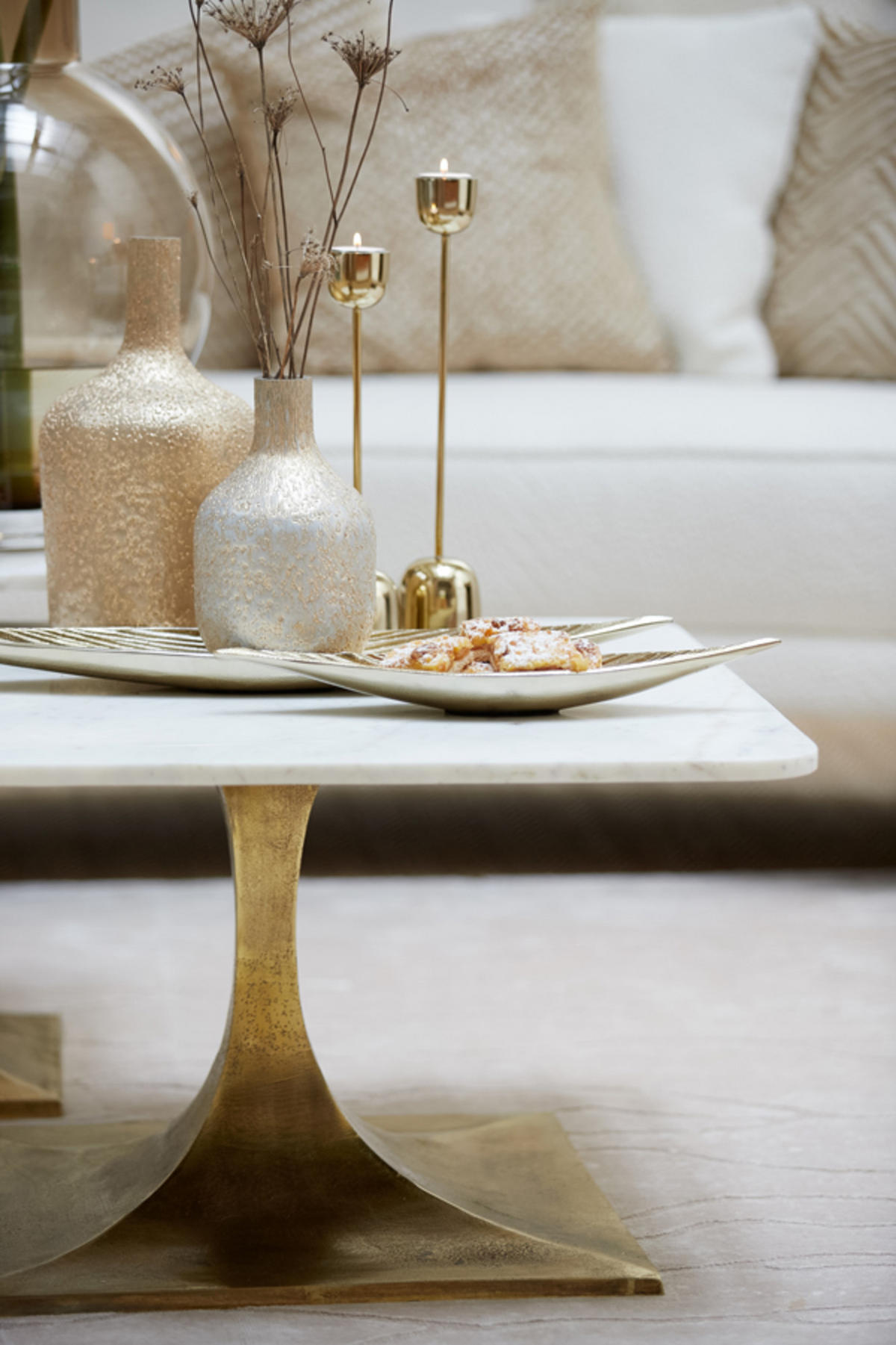 LIGHT & Living - Kerzenständer KANDY - Ø6,5x35,5cm - Gold - Goldfarben, Metall (6.5/35.5/6.5cm) - Light & Living