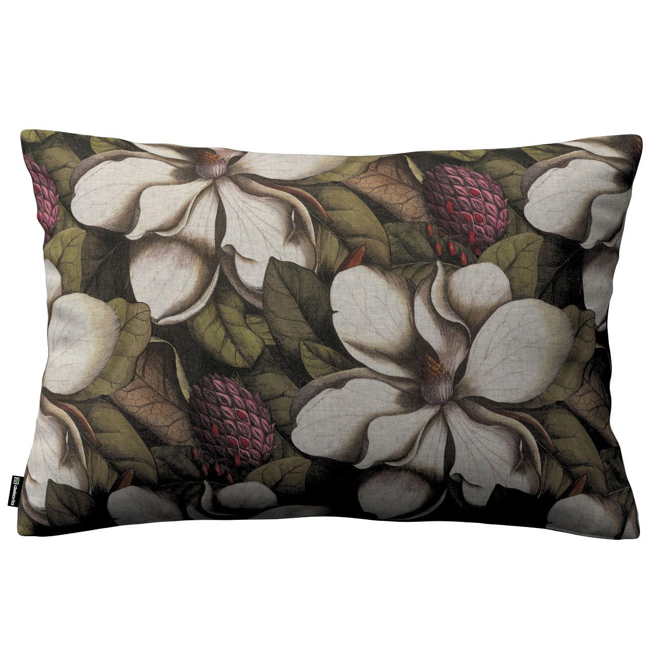 KISSENHÜLLE Eden grün und beige, 60x40cm - Grün, Textil (60/40cm) - Dekoria