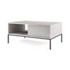 COUCHTISCH GRAU - Schwarz/Grau, Holzwerkstoff (68/104/48cm) - FURNLUX