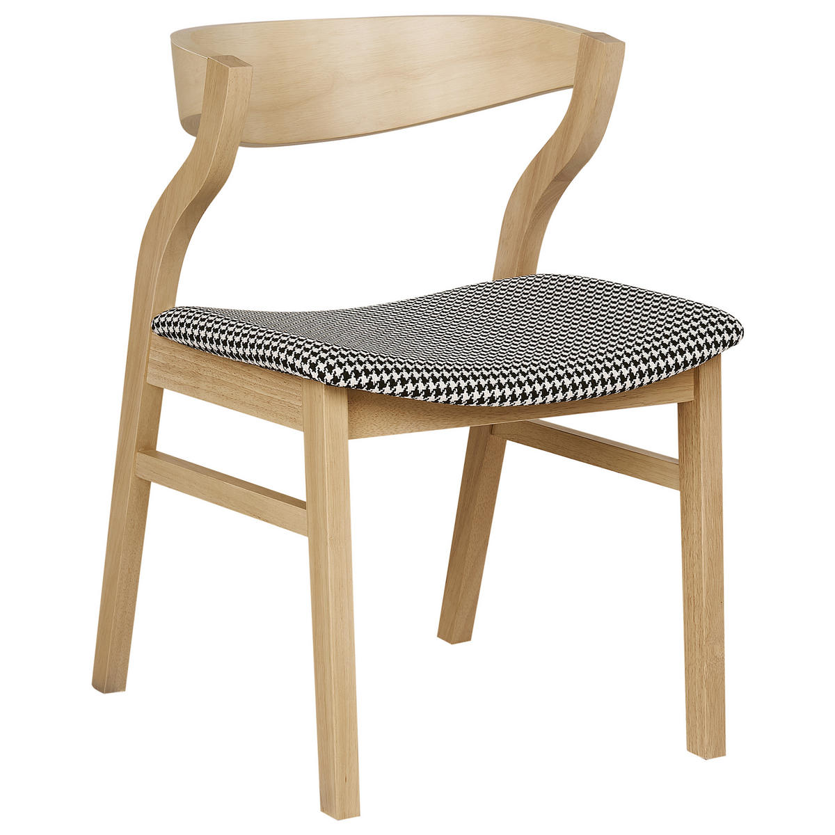 ESSZIMMERSTUHL 2er-Set Braun Maroa - Schwarz/Braun, Holzwerkstoff (51/72/46cm) - Beliani