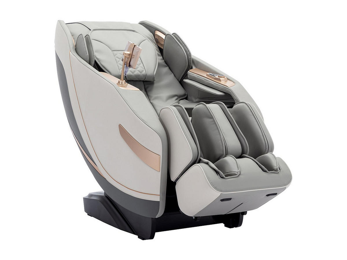 MASSAGESESSEL - Kunstleder - Zero-Gravity-System - Grau - MOWATA - Grau, Leder (115/155/75cm) - Vente-Unique