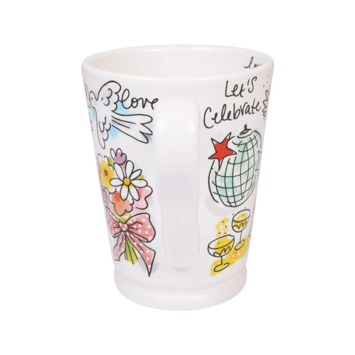 MAZAGRAN-BECHER I Do in Bunt - 500 ml - Multicolor, Keramik (0.5L) - Blond Amsterdam