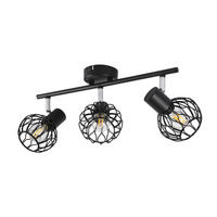 DECKENSTRAHLER Finsterwalde 3-flammig 41/10/18 cm - Schwarz, Metall (41/10/18cm) - Nettlife