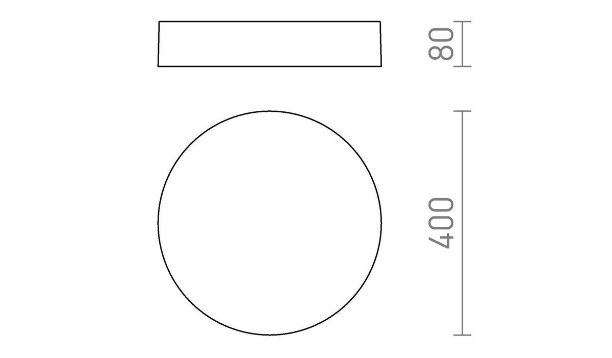 DECKENLEUCHTE SOLIS 40 DIMM Perlgold 50 W - Goldfarben, Metall (39.5/39.5/8cm) - Rendl