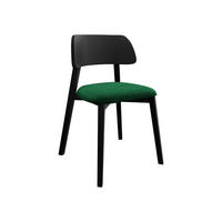POLSTERSTUHL Dario, Holzfarbe: Schwarz - Schwarz/Grün, Holz/Textil (47/80/50cm) - MIRJAN24