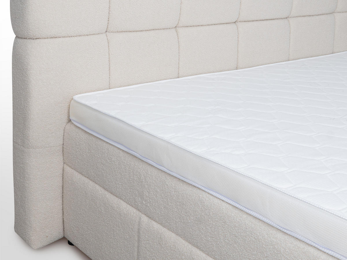 BOXBETT Mava hellbeige 180/200 cm - Beige, Textil (180/200cm) - wonello