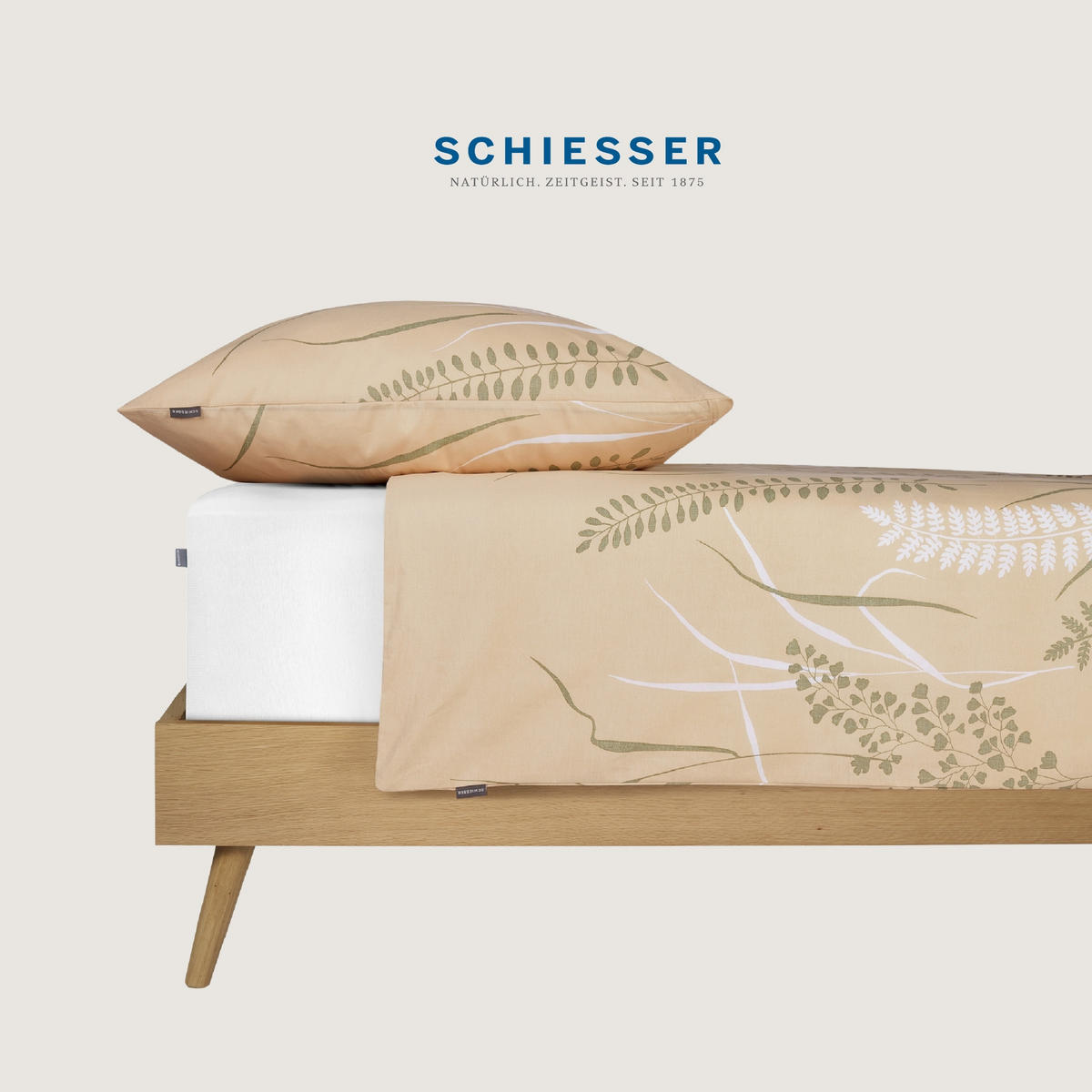 BETTWÄSCHESET Annic - Renforcé - 2-teilig - 135 x 200 cm - Sand - Sandfarben, Textil (135/200cm) - SCHIESSER