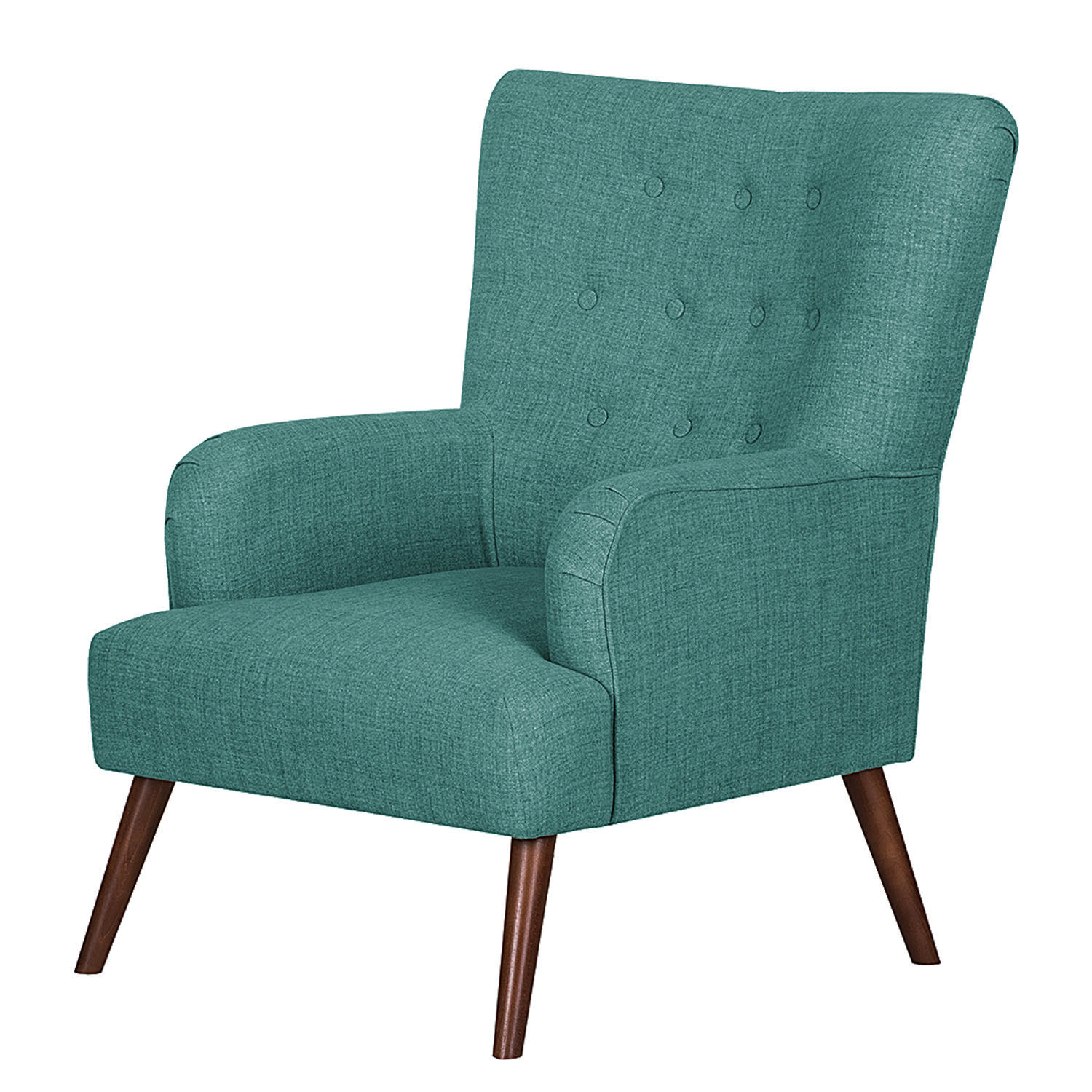 SESSEL - Webstoff - Petrol, Textil (80/98/86cm) - home24