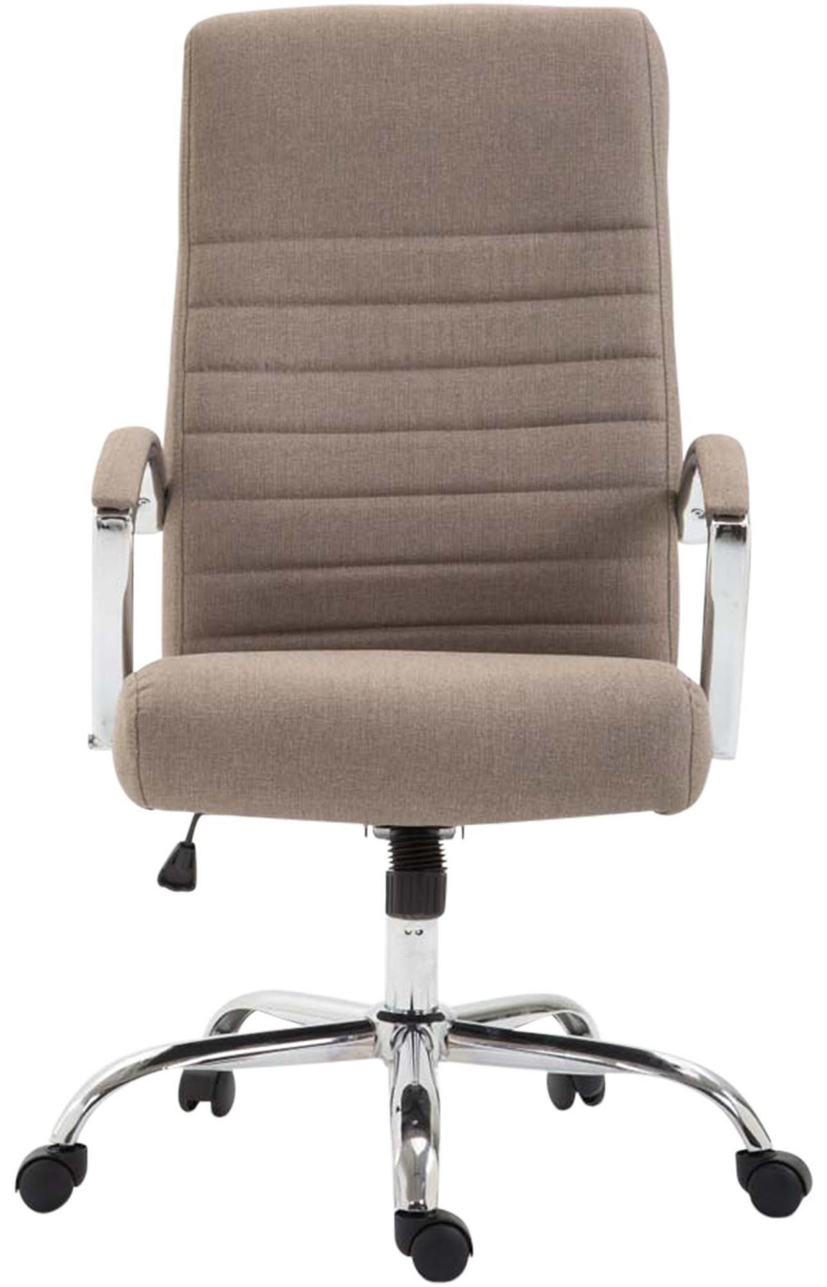 CHEFSESSEL Stoff Taupe - Taupe, Textil/Metall (60/110/68cm) - CLP