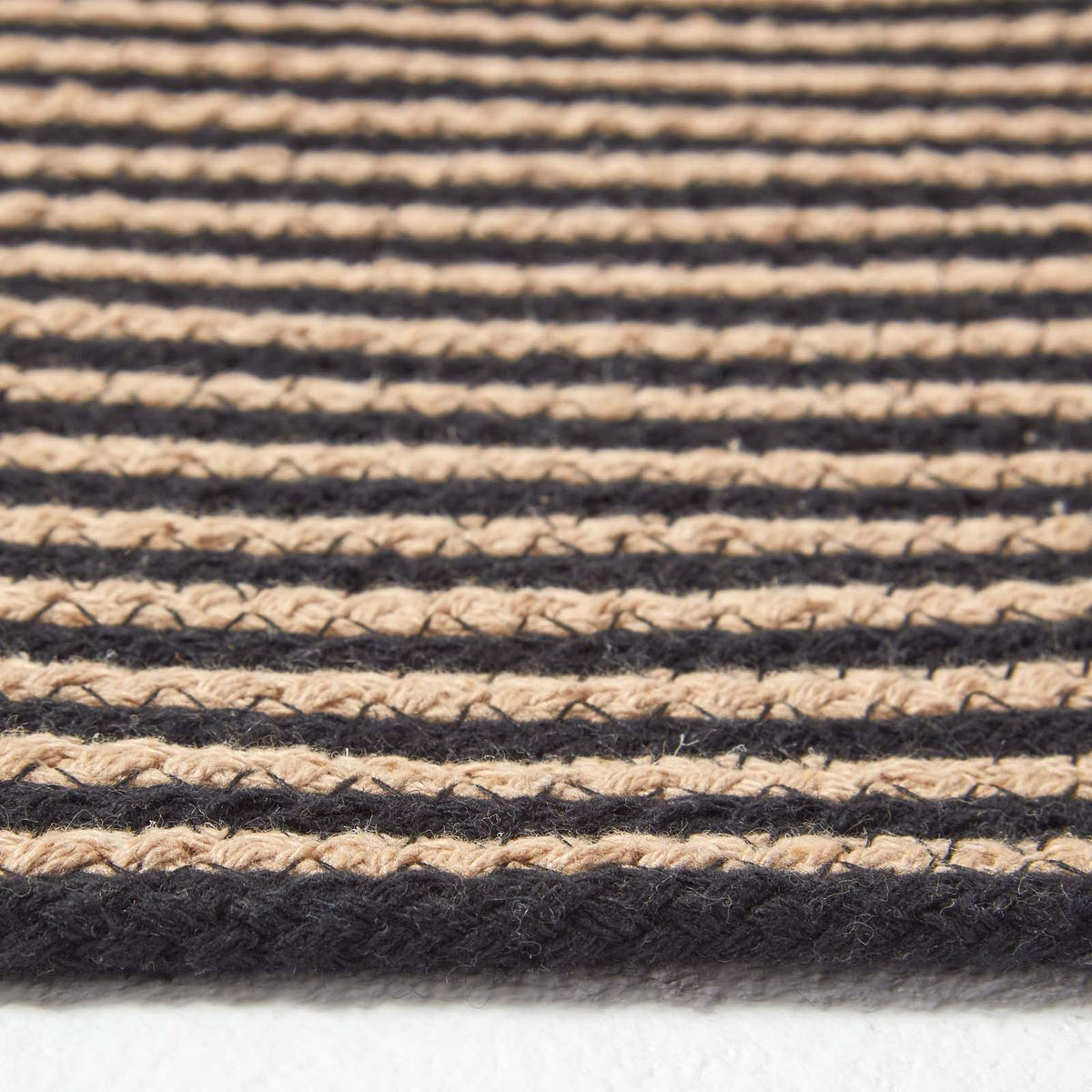 TEPPICH Spirale geflochten rund 120 cm - Braun, Textil (120/120cm) - Homescapes