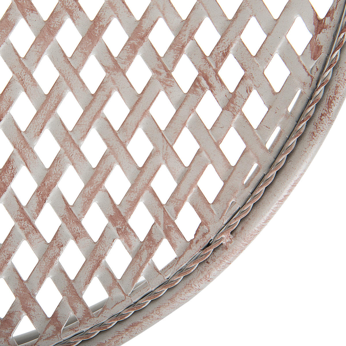 GARTENTISCH Metall Grau Cilento - Grau, Metall (71/71/75cm) - Beliani