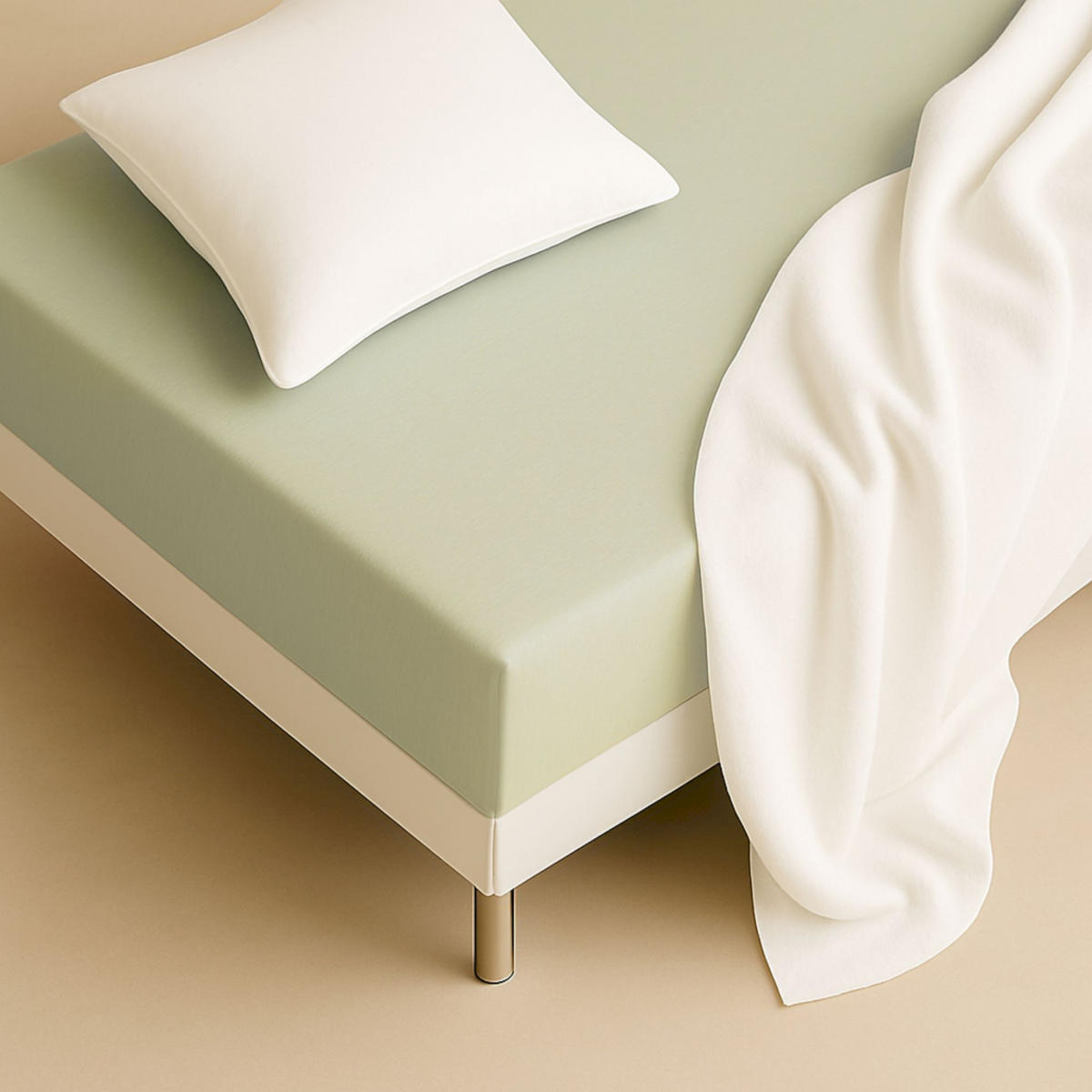 NAPÍNACIE prestieradlo FLAT - biela, textil (90/200cm) - Schöner Wohnen