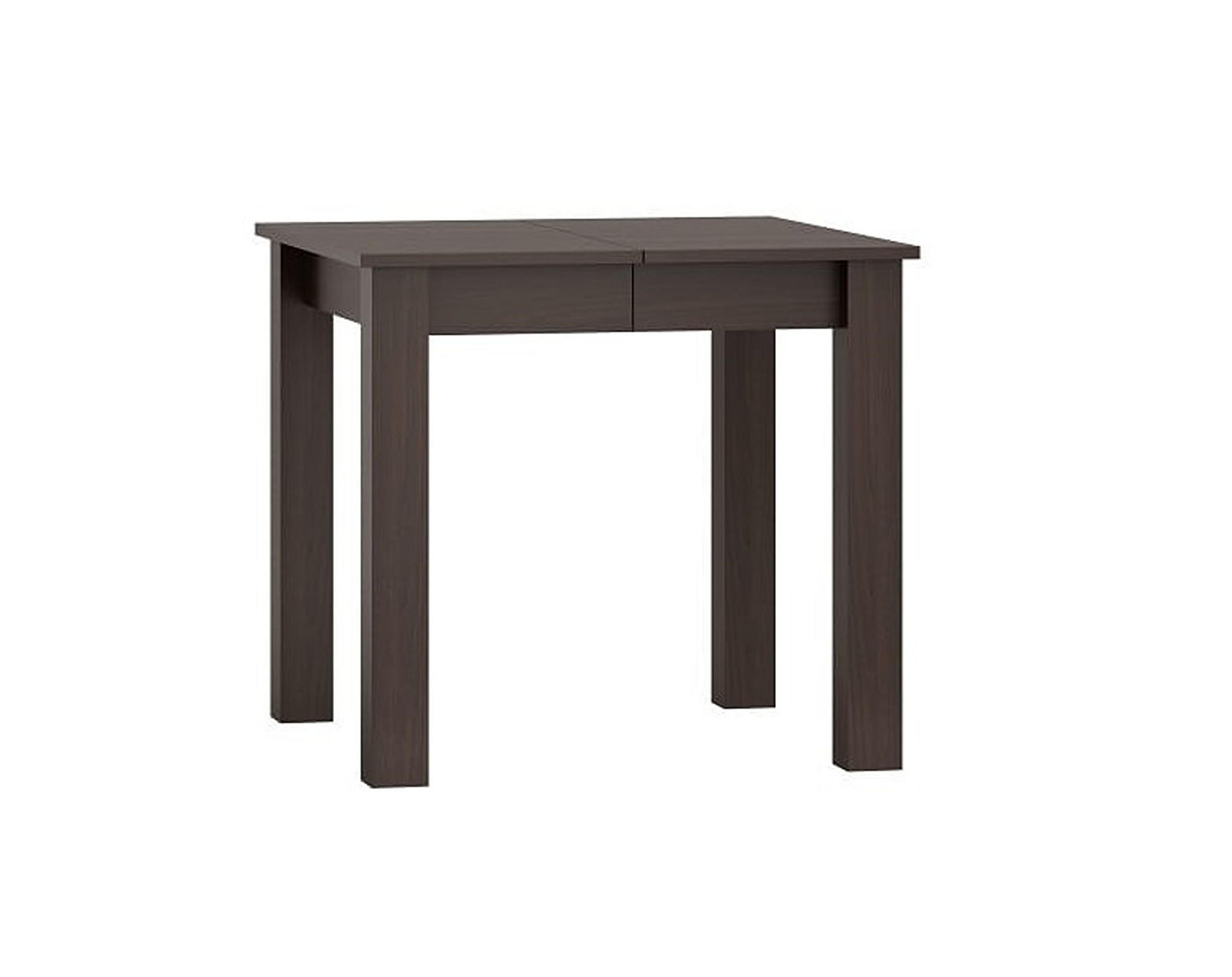 ESSTISCH Rechteckig ausziehbar Walnuss Wenge 80/80/76 cm - Walnussfarben, Holzwerkstoff (80/80/76cm) - designimpex