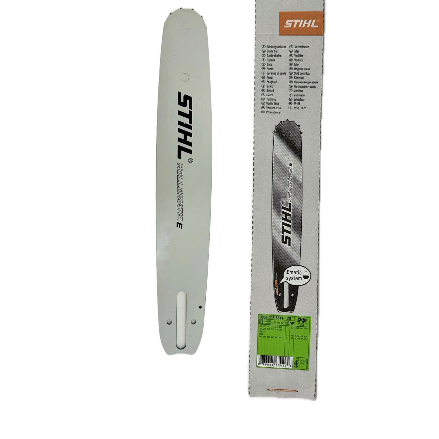 FÜHRUNGSSCHIENE Rollomatic E 37cm / 15" - 0.325" - 1,6 mm, 30030086811 - Grau, Metall (50/10/1cm) - Stihl