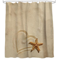 DUSCHVORHANG Sandy 180 x 200 cm - Braun, Textil (180/200cm) - Sanilo