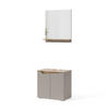 BADMÖBEL-SET Marelle Greige 2 Teile - Greige, Holzwerkstoff (60/57/35cm) - Vicco