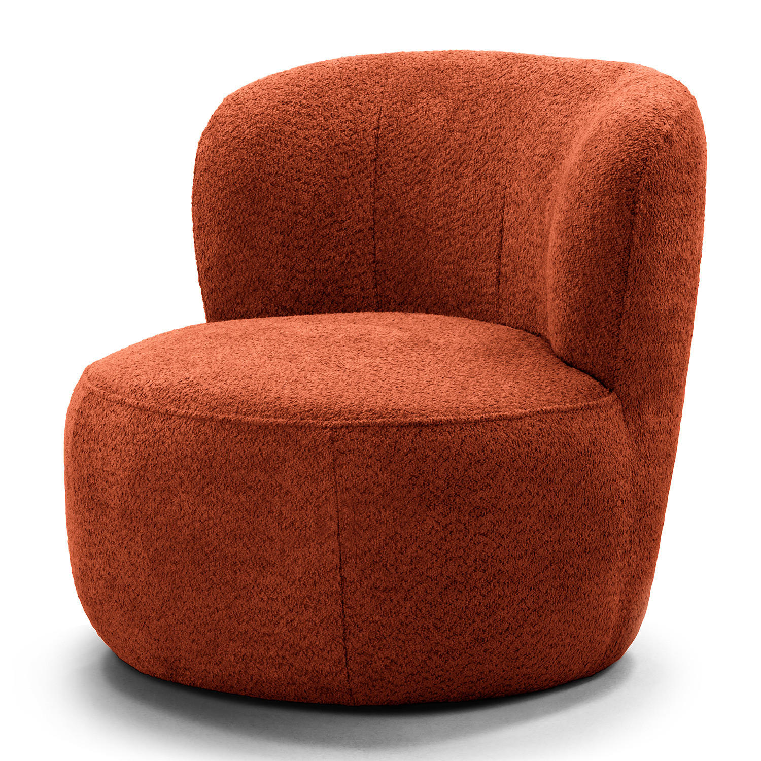 SESSEL - Rot/Schwarz, Textil (78/75/84cm) - home24