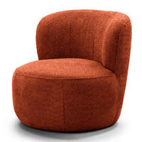 SESSEL - Rot/Schwarz, Textil (78/75/84cm) - home24