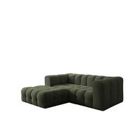 ECKSOFA Solvie Xs In Tiffani - Grün, Holzwerkstoff/Textil (193/290cm) - Fun Möbel