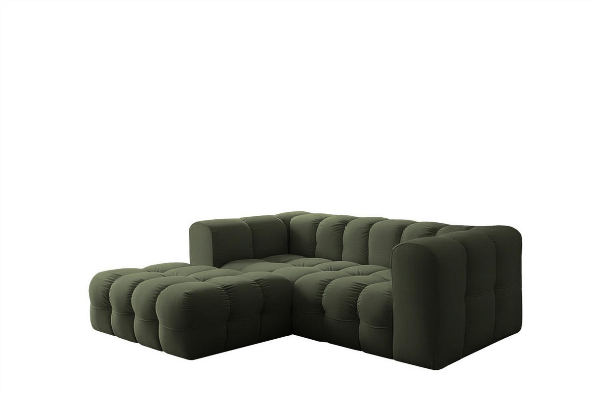 ECKSOFA Solvie Xs In Tiffani - Grün, Holzwerkstoff/Textil (193/290cm) - Fun Möbel