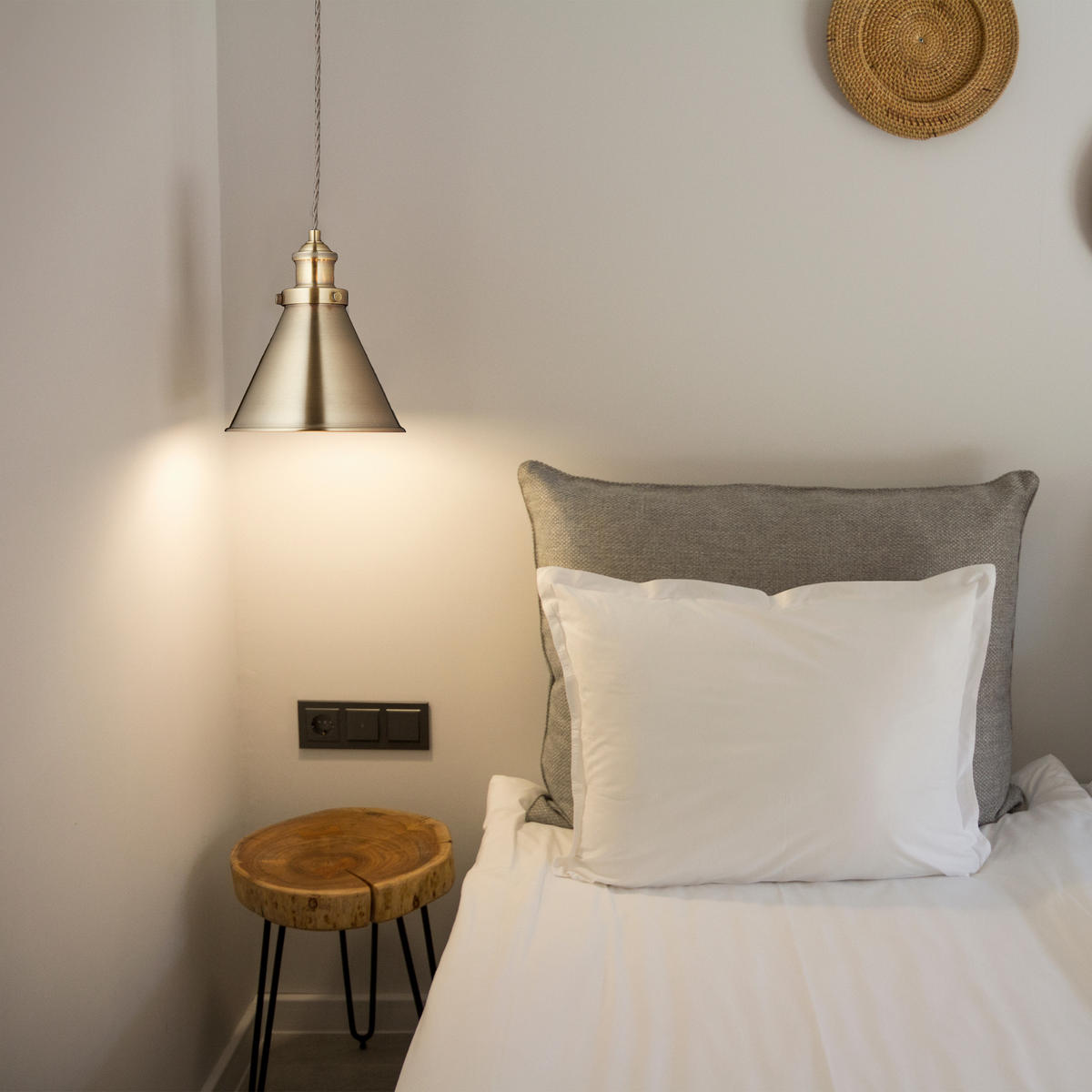 HÄNGELAMPE - Braun, Metall (18.5/18.5/130cm) - Relaxdays