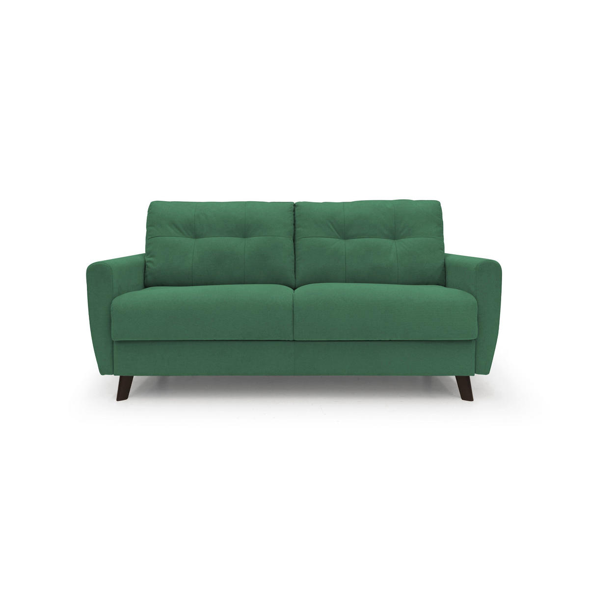 SCHLAFSOFA Callisto - Grün, Textil (208/97/96cm) - Divani.store