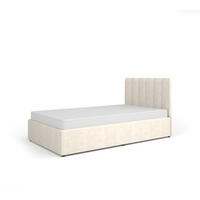 POLSTERBETT Mossa 120X200, Beige, Für Schlafzimmer - Beige, Textil/Metall (120/200cm) - Bettso