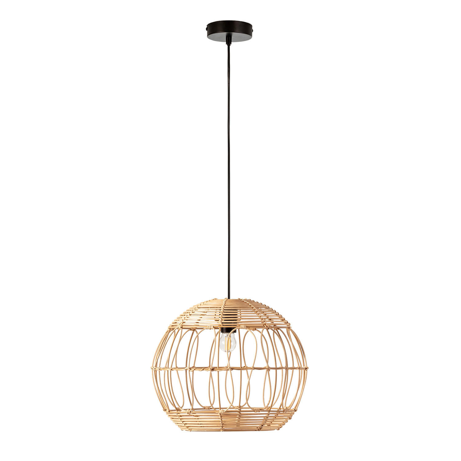 HÄNGELEUCHTE﻿ 39/39/155 Kaede - Beige, Naturmaterialien (39/39/155cm) - VS Venta-stock
