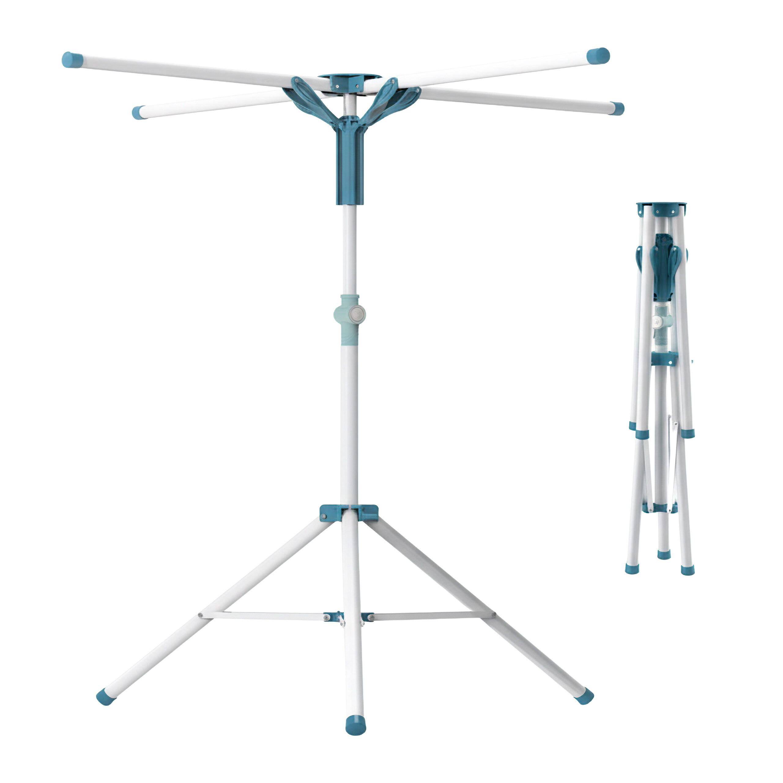 SUŠIAK na prádlo - biela, kov/plast (120/200/120cm) - Relaxdays