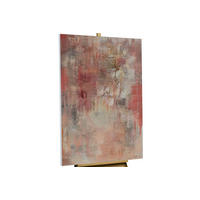 ACRYLBILD HANDGEMALT 80/120 cm - Pink/Rot, Holz/Textil (80/120cm) - KUNSTLOFT