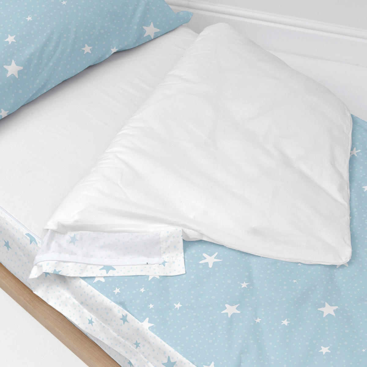 KINDER schlafsack Little star Blau 90x200 cm Ohne füllung - Blau, Textil (90/200cm) - Happy Friday