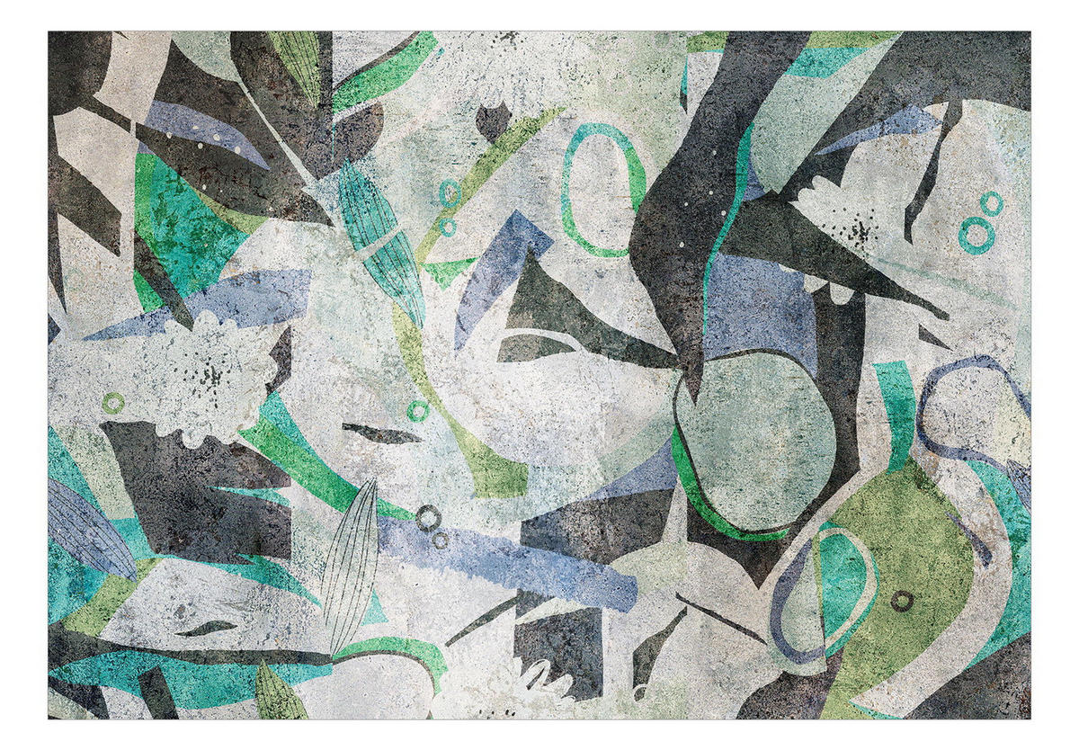 SELBSTKLEBENDE FOTOTAPETE 245/175 cm - Schwarz/Grau, Kunststoff/Textil (245/1cm) - KUNSTLOFT