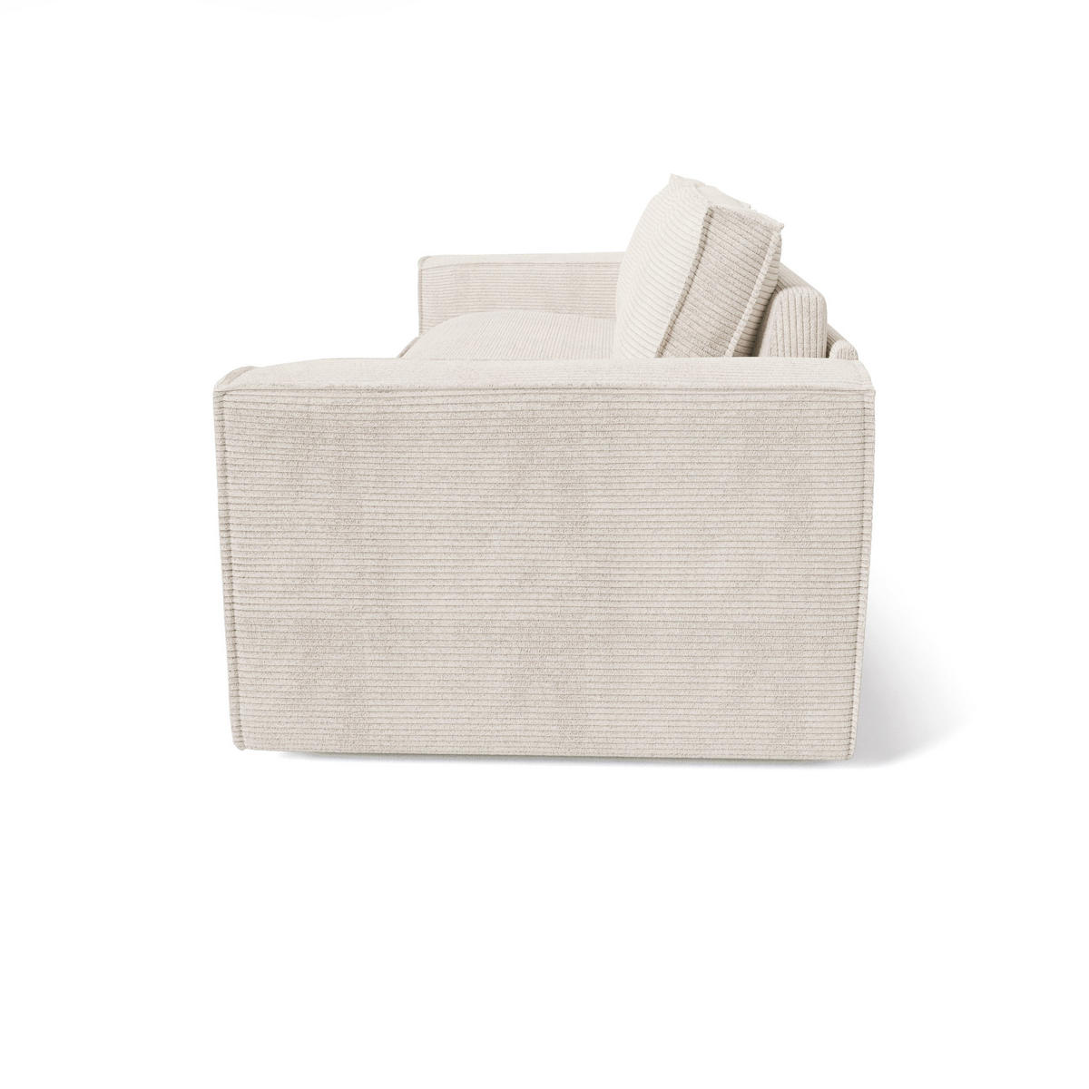 SCHLAFSOFA EXPRESS Dunlopillo Kordstoff creme 160 cm - Creme, Textil (234/90/100cm) - Sia Home